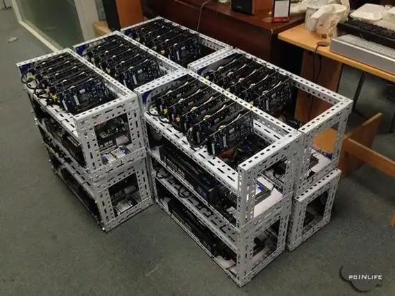 An eco-friendly mining farm equipped with the latest GPUs