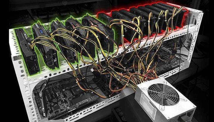 An illustration of various mining rigs used in Kenyan mining farms, emphasizing price differences